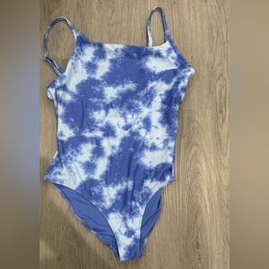 Aerie Blue Tie-Dye Swimsuit